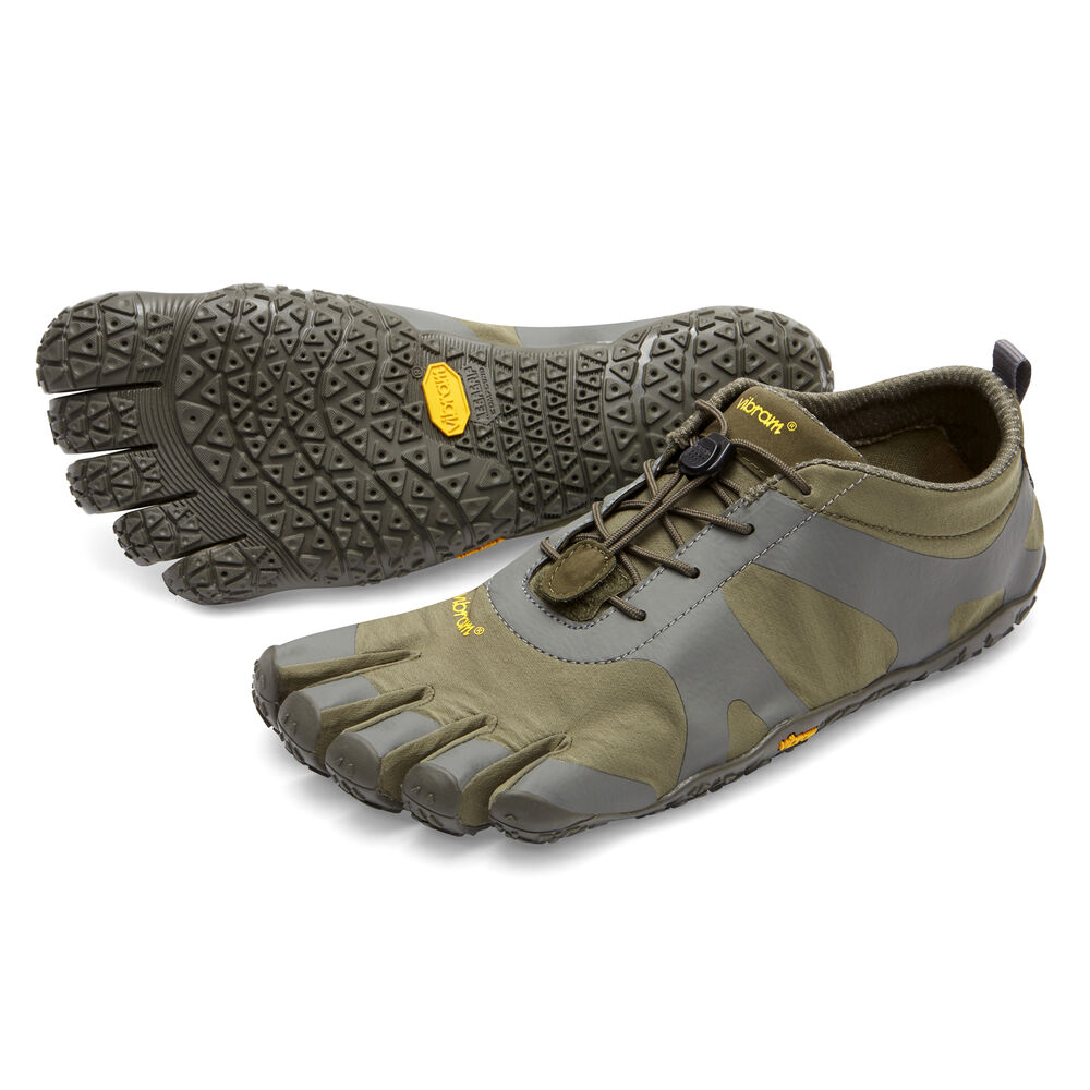 Vibram Fivefingers V-Alpha Mens Training Shoes Green/Dark Grey Australia (TAH894321)